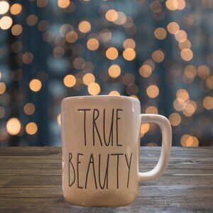 Disney Beauty & the Beast "True Beauty" Mug - White with Black Letters (…